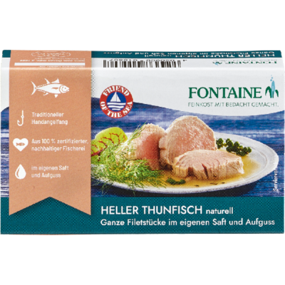 Fontaine Heller Thunfisch ganze Stücke naturell 120g