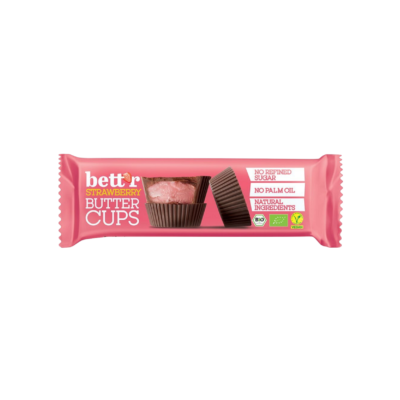 Bett'r Strawberry Nut Butter Cups 39g