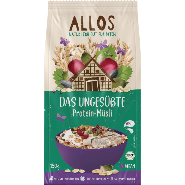 Allos Das ungesüßte Proteinmüsli 450g