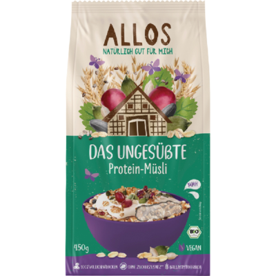 Allos Das ungesüßte Proteinmüsli 450g