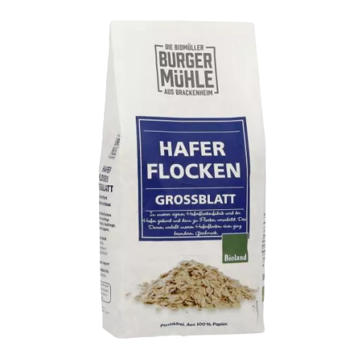 Burgermühle Haferflocken Grossblatt 500g