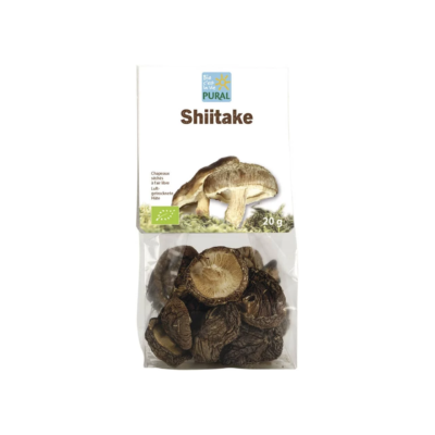Pural Shiitake Pilze luftgetrocknete Hüte 20g