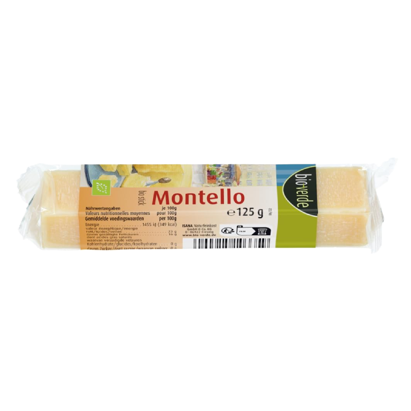 Bioverde Montello Stick Italienischer Hartkäse 125 g