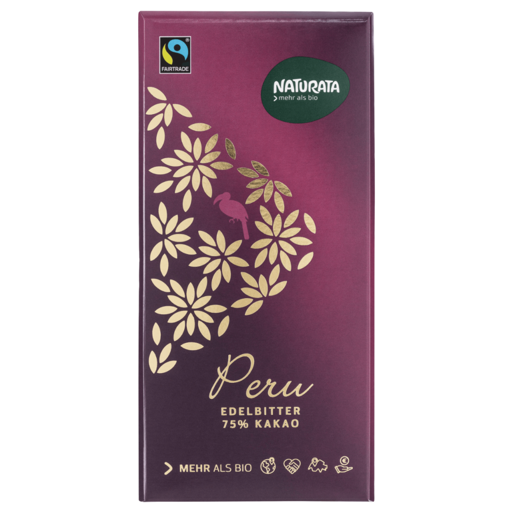 Naturata Peru Edelbitter 75%, 100 g
