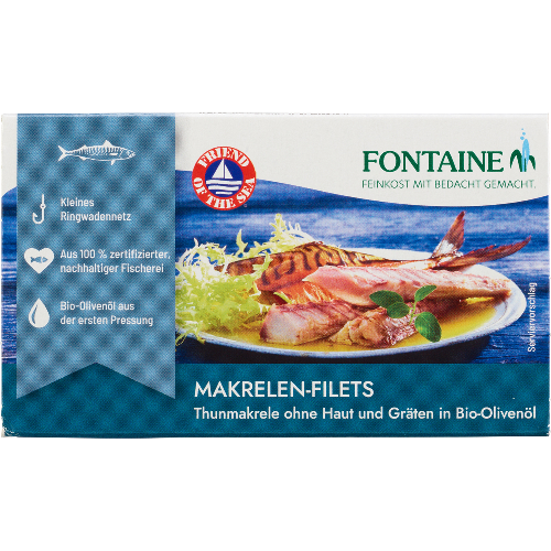 Fontaine Markrelen Filets in Olivenöl 120g