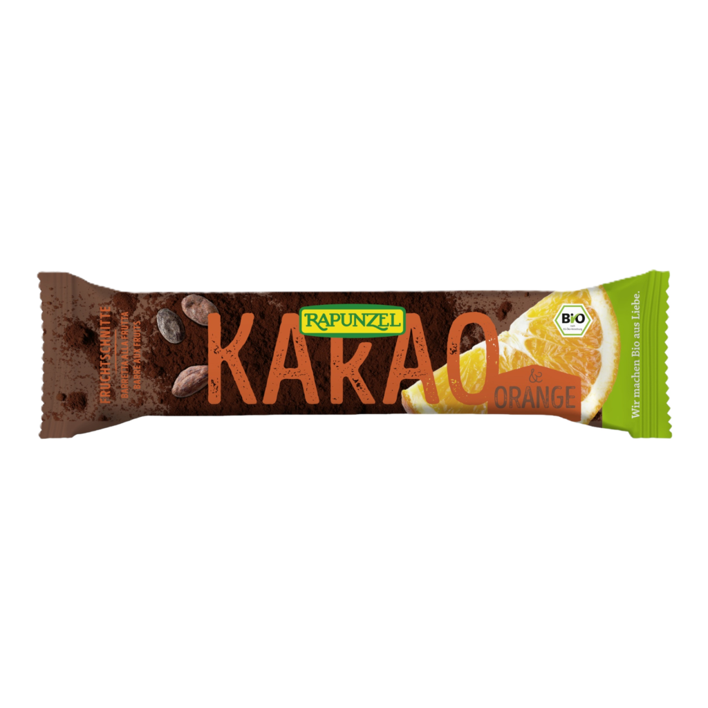 Rapunzel Fruchtschnitte Kakao-Orange 40g