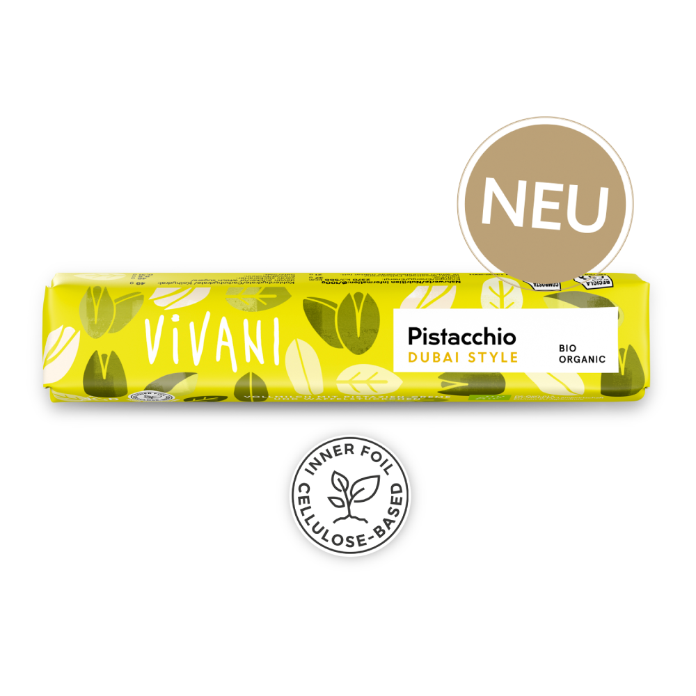 Vivani Schokoriegel Pistacchio Dubai Style 40g