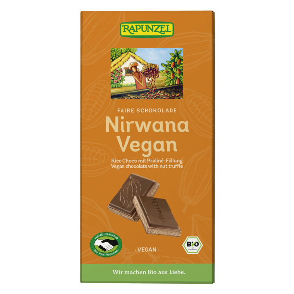 Rapunzel Nirwana Vegan Schokolade 100g