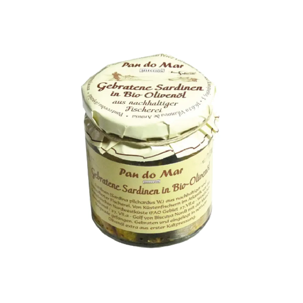 Pan do Mar Gebratene Sardinen in Bio-Olivenöl 220g