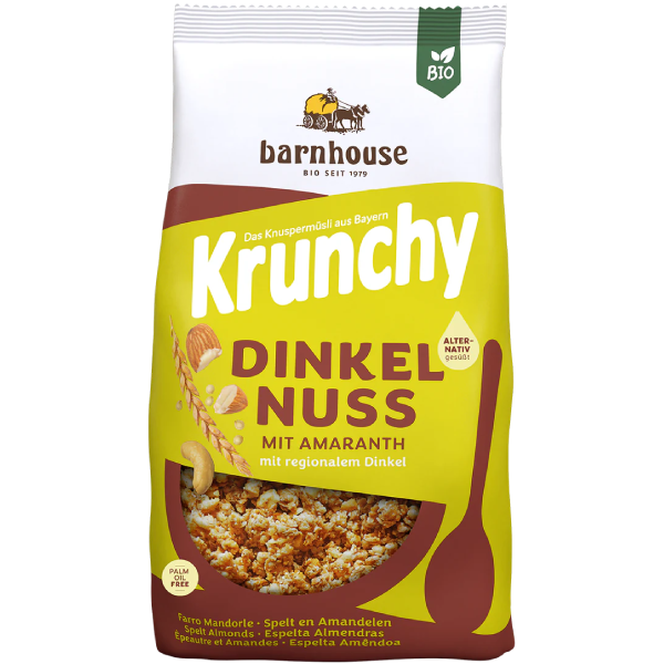 Barnhouse Krunchy Dinkel-Nuss mit Amaranth 375g