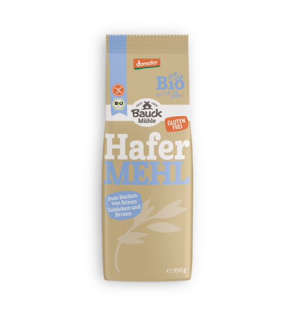Bauck Hafermehl Vollkorn glutenfrei 350g