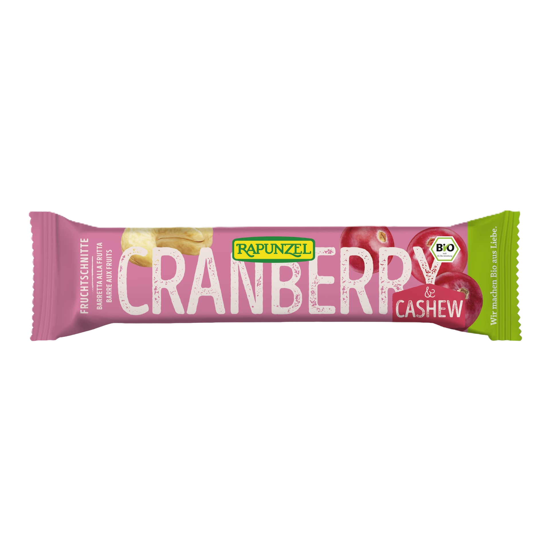 Rapunzel Fruchtschnitte Cranberry-Cashew 40g