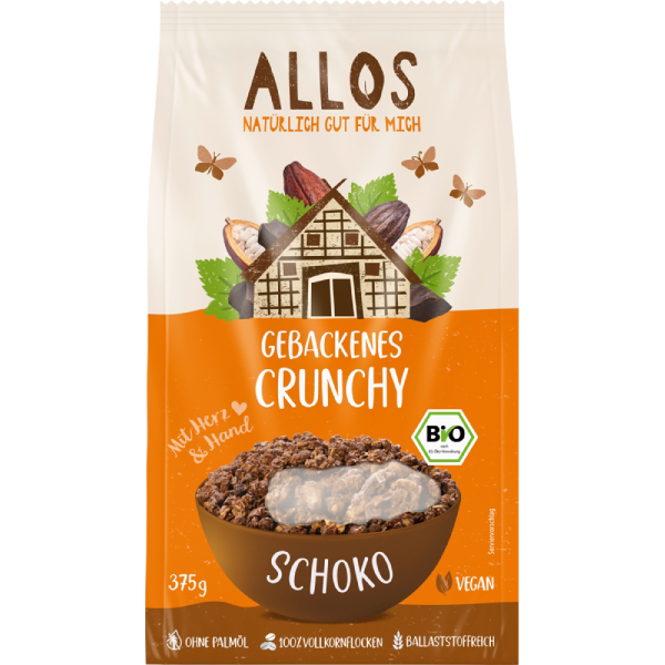 Allos Mit Herz & Hand Gebackenes Crunchy Schoko 375g