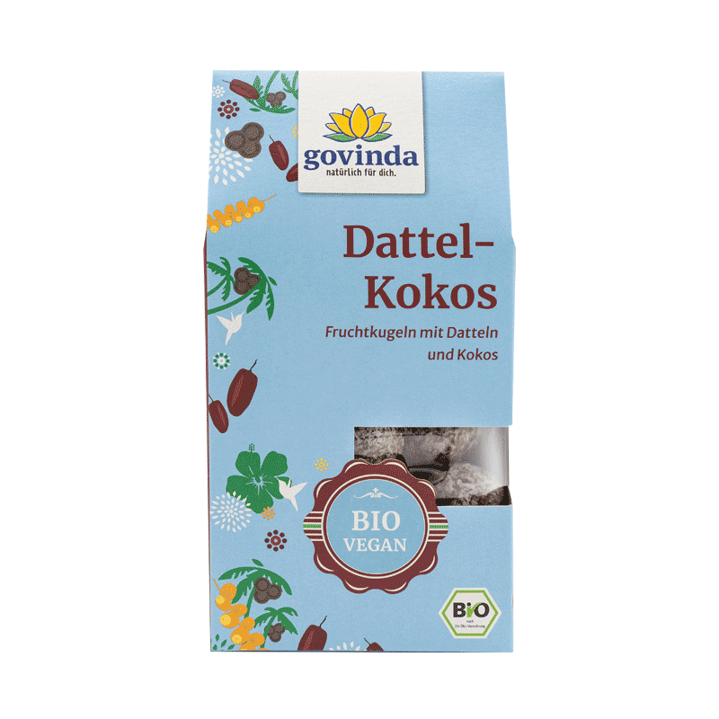 Govinda Dattel Kokos Fruchtkugeln 120g