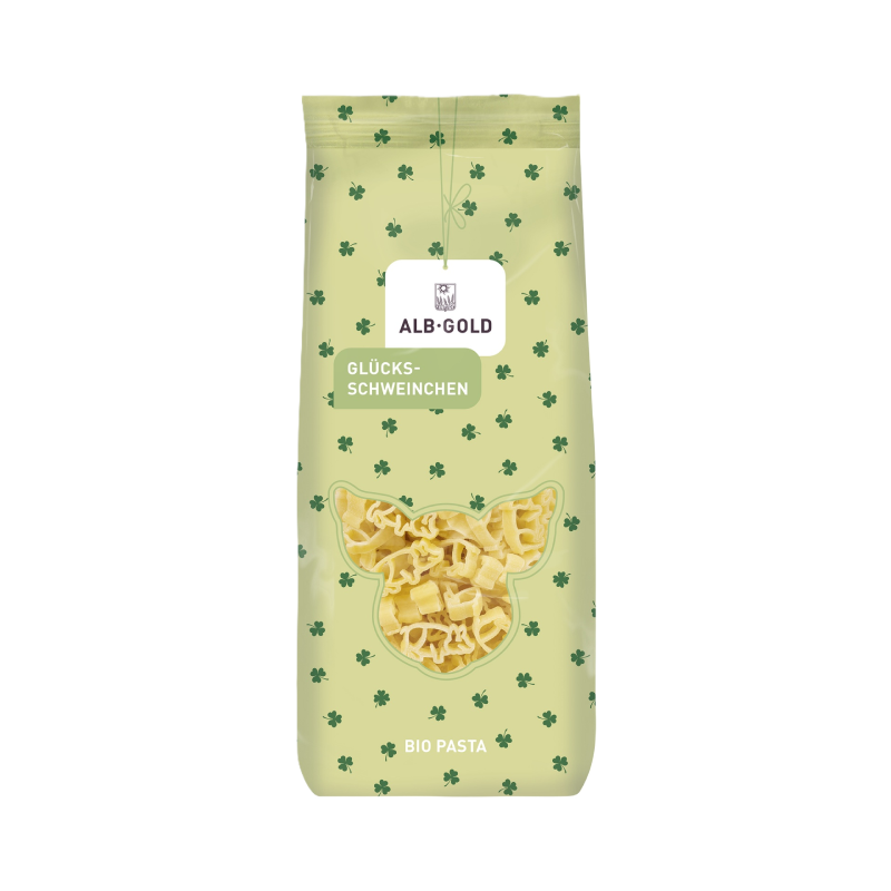 AlbGold Glückschweinchen Pasta Motivnudeln 250g
