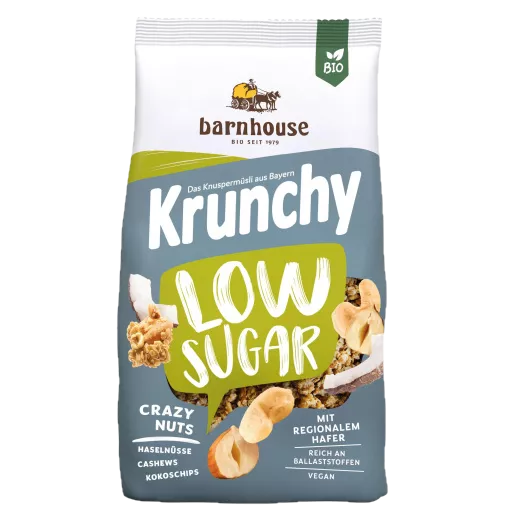 Barnhouse Krunchy Low Sugar Crazy Nuts 375g