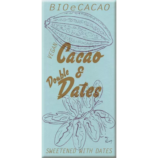 Cacao & Double Dates Nibs vegan FairTrade 90g