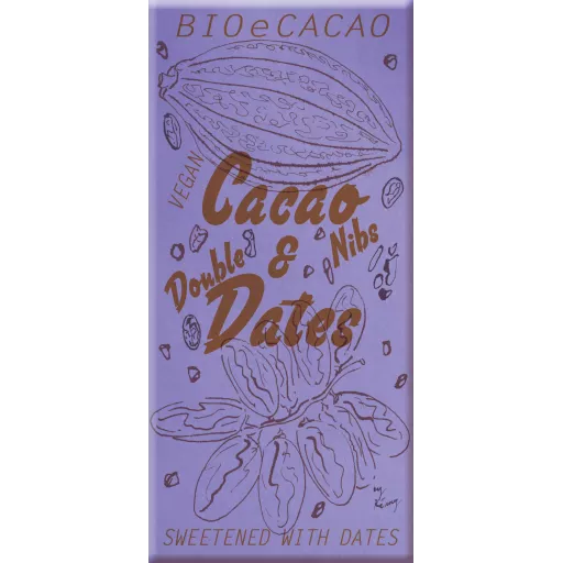 Cacao & Double Dates vegan FairTrade 90g