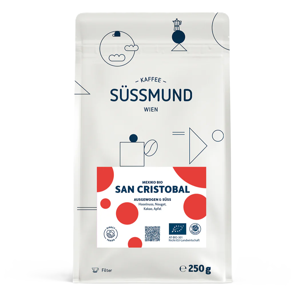 Süssmund Filterkaffee Mexiko - San Cristobal BIO & Direct Trade 250g