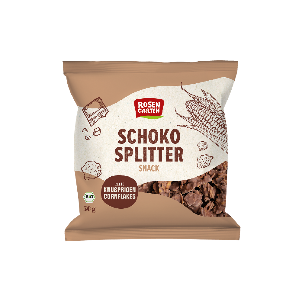 Rosengarten Schoko Splitter Snack 50g