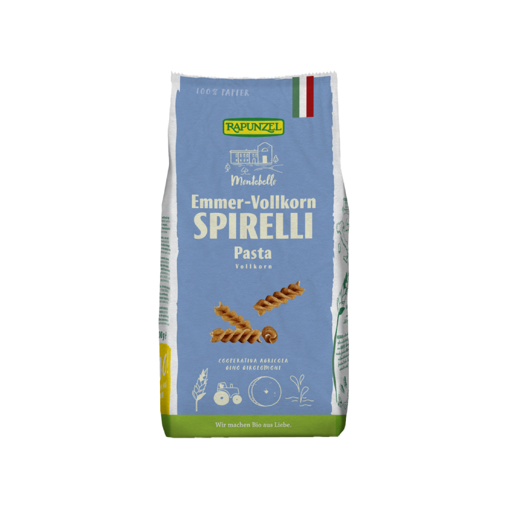 Rapunzel Emmer Spirelli Vollkorn 500g