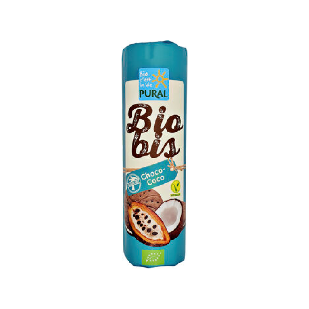 Pural Biobis Choco-Vanille Weizen Kakao Doppelkeks palmölfrei 320g