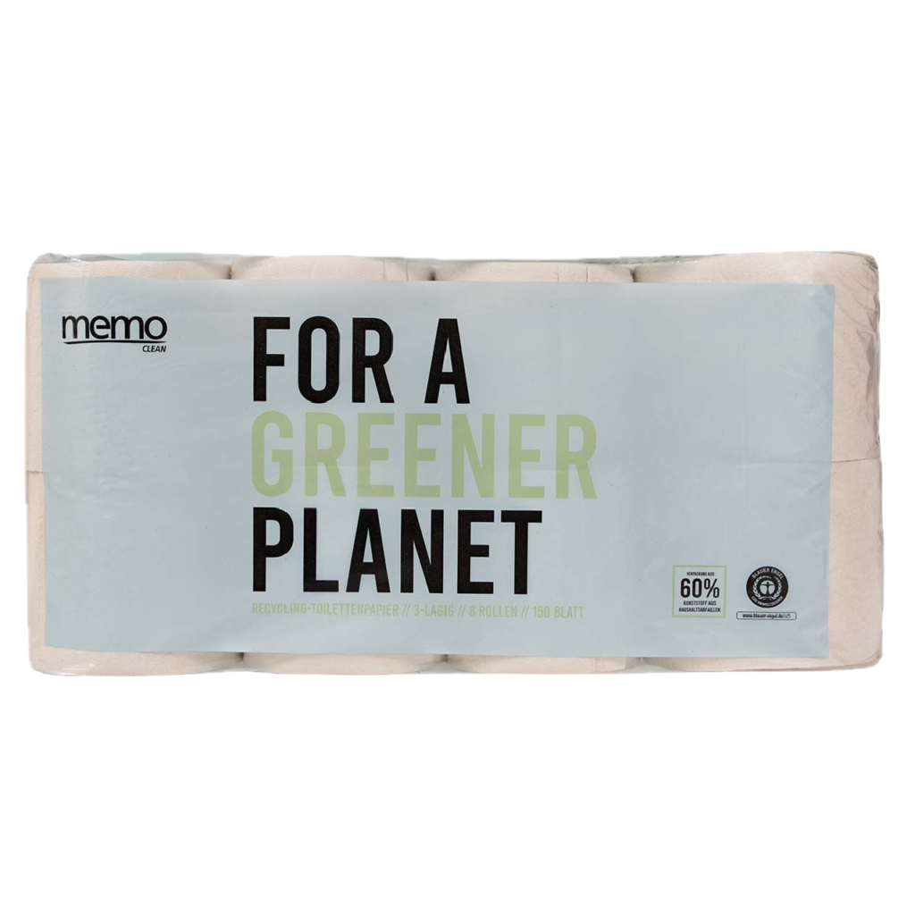 MEMO Toilettenpapier Recycling 3-lagig | 150 Blatt