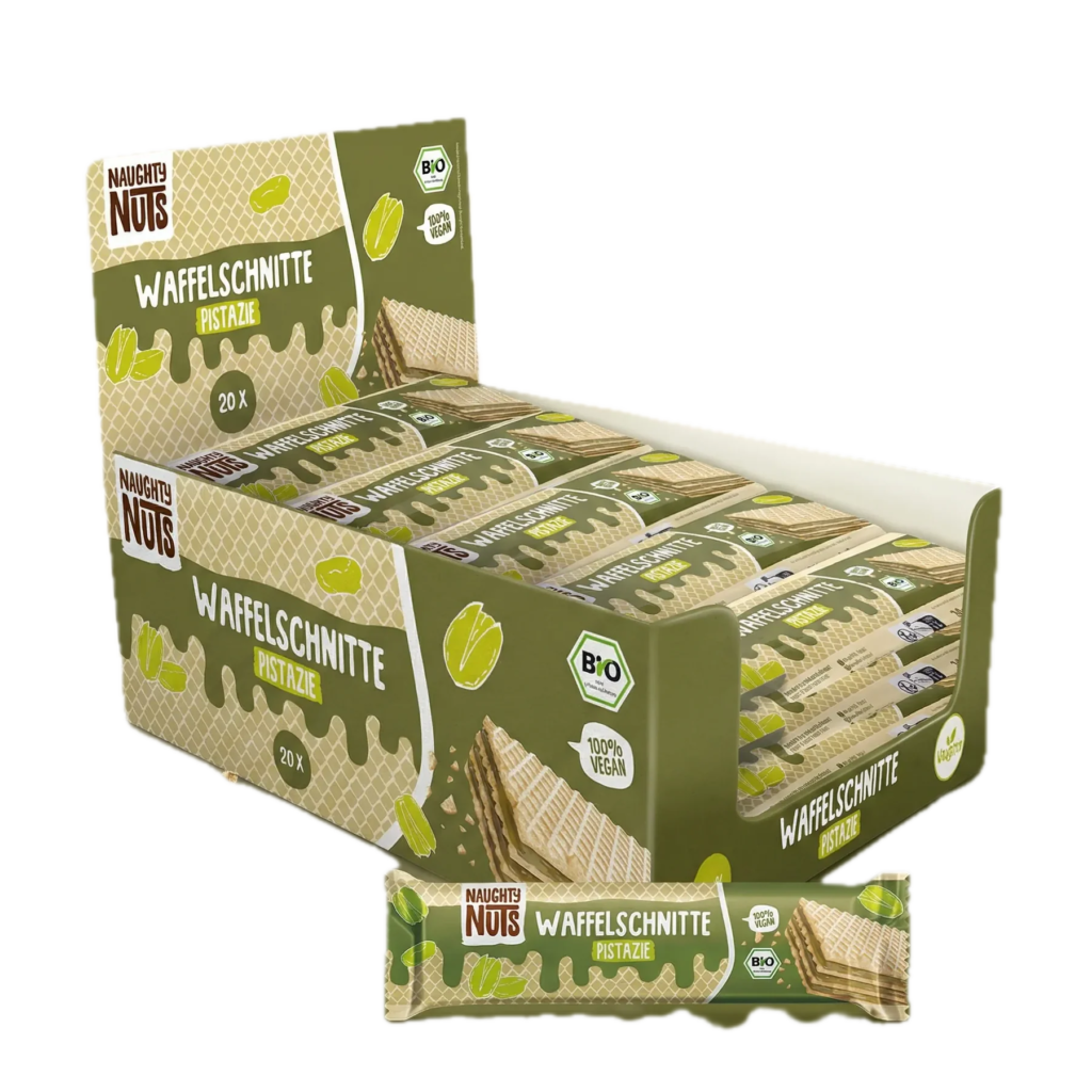 Naughty Nuts Waffelschnitte Pistazie 30g