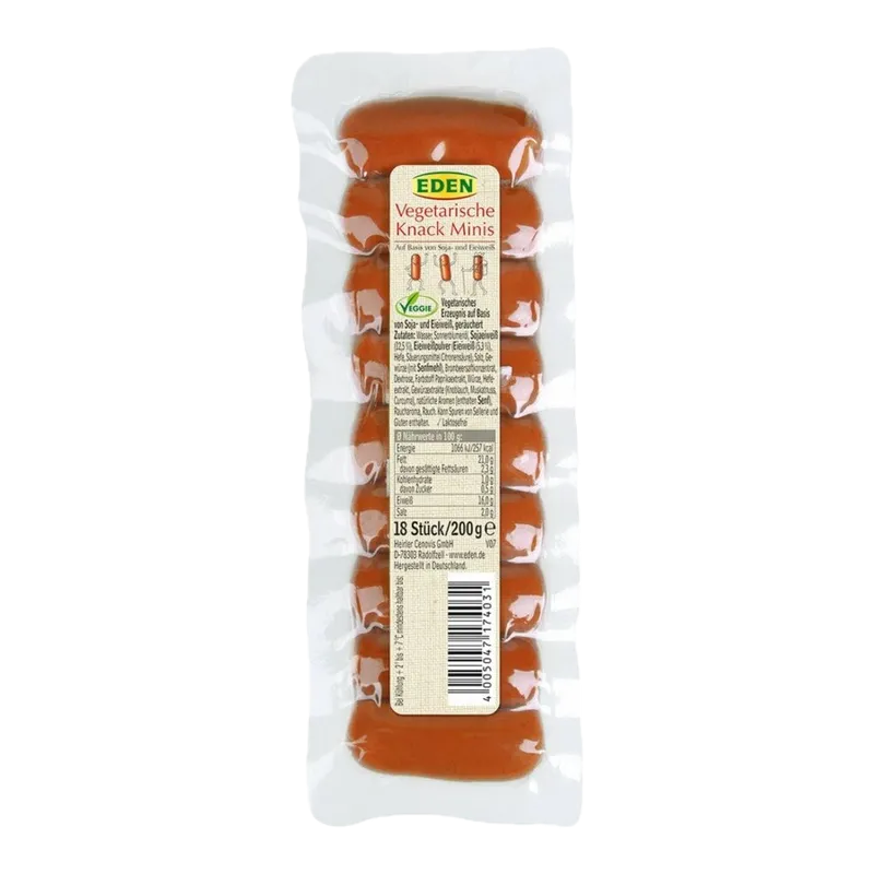 Eden Frische Vegetarische Knack Minis 200g