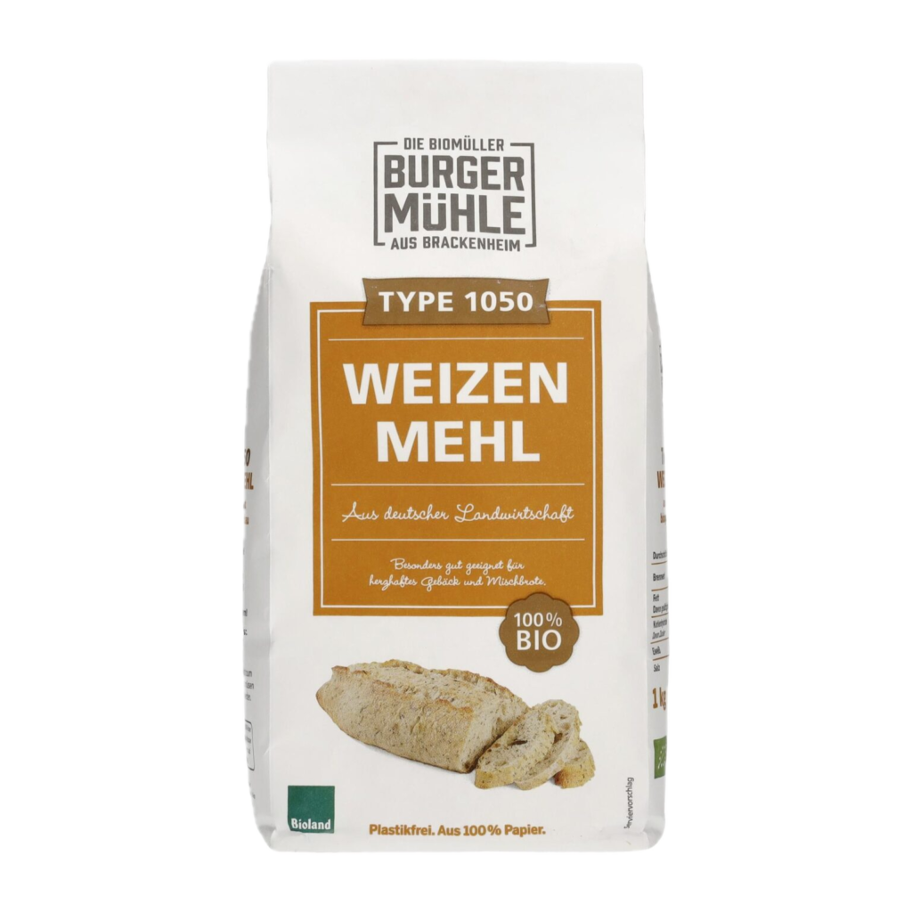 Burgermühle Weizenmehl Typ 1050 BIOLAND 1kg