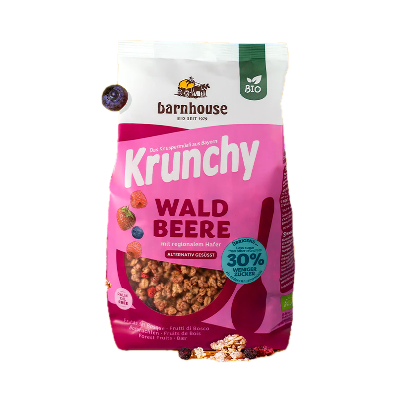 Barnhouse Krunchy Waldbeere 30% weniger Zucker 500g