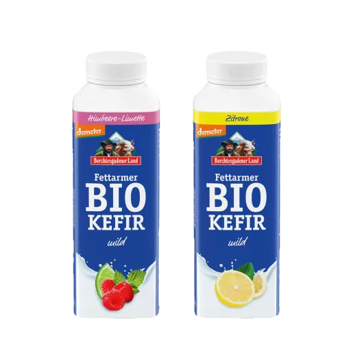 Berchtesgadener Land Frucht Kefir mild Zitrone & Himbeere-Limette 400g