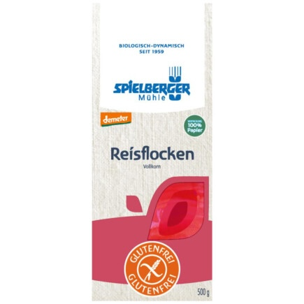 SPIELBERGER MÜHLE Reisflocken Vollkorn glutenfrei​ 500 g