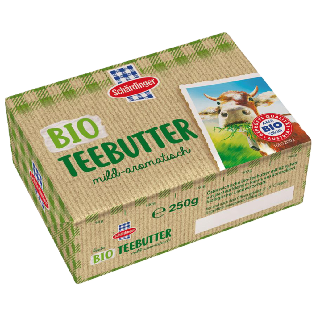 Schärdinger Bio Teebutter im 250-g-Stück