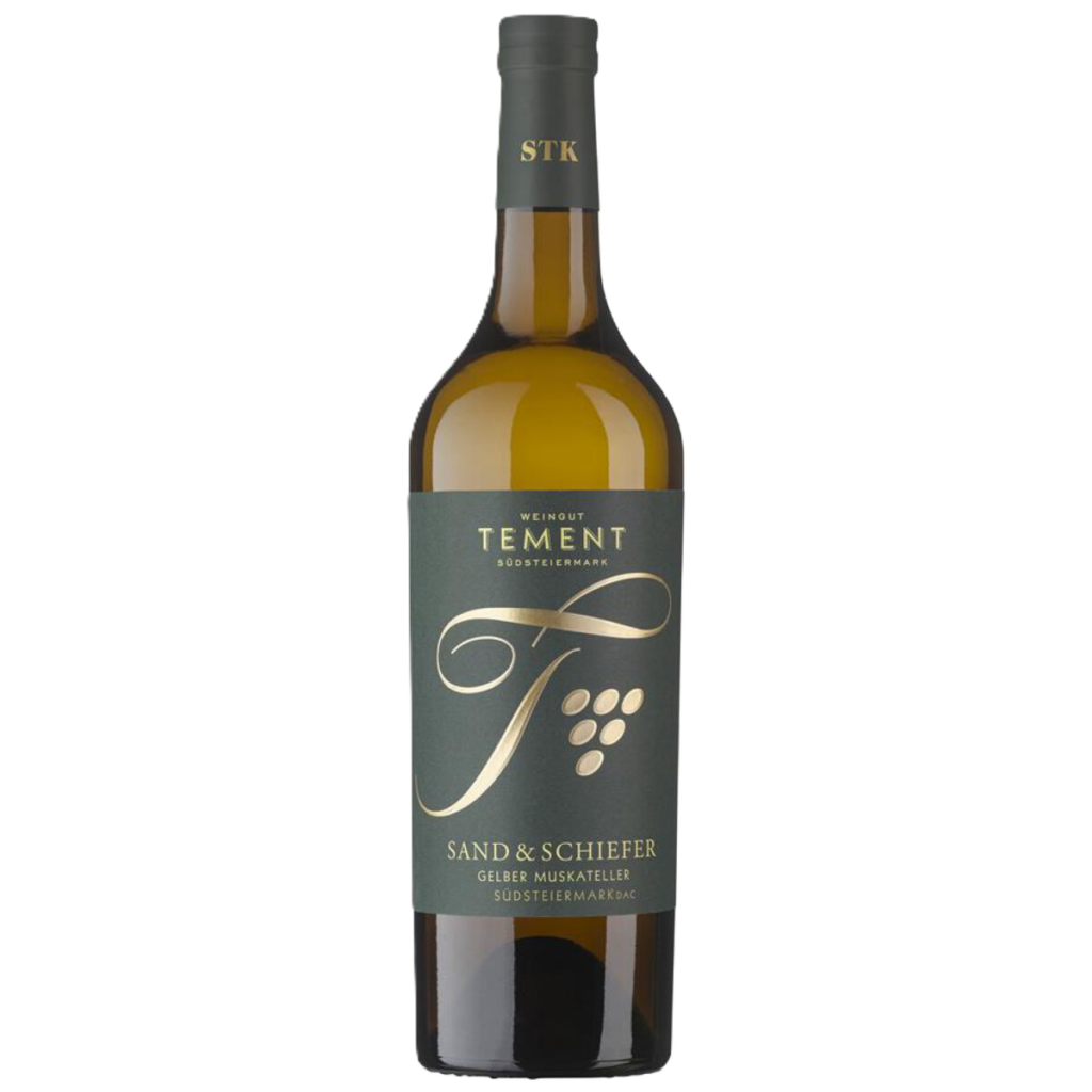 Flasche Tement Gelber Muskateller Sand & Schiefer Südsteiermark DAC 2025, 0,75 Liter