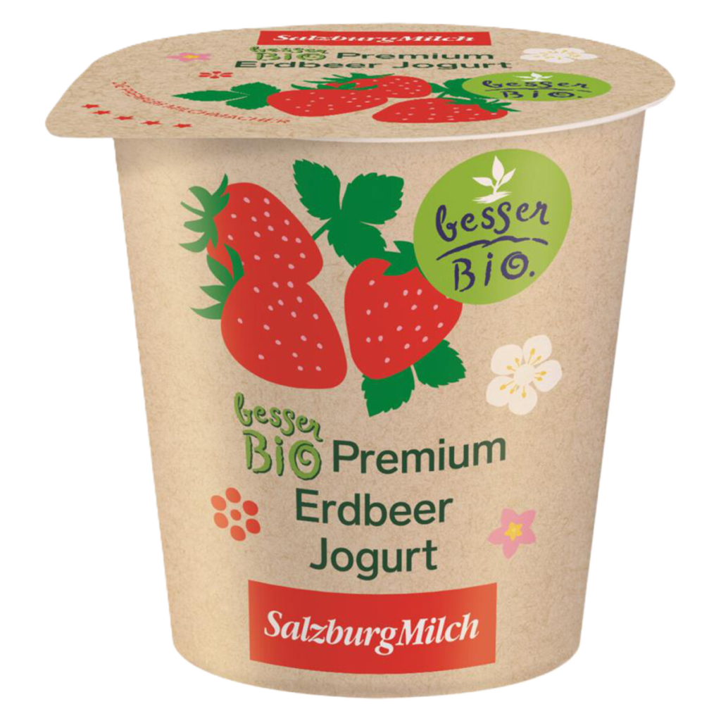 SalzburgMilch Bio Premium Fruchtjoghurt Erdbeer im 150-g-Becher