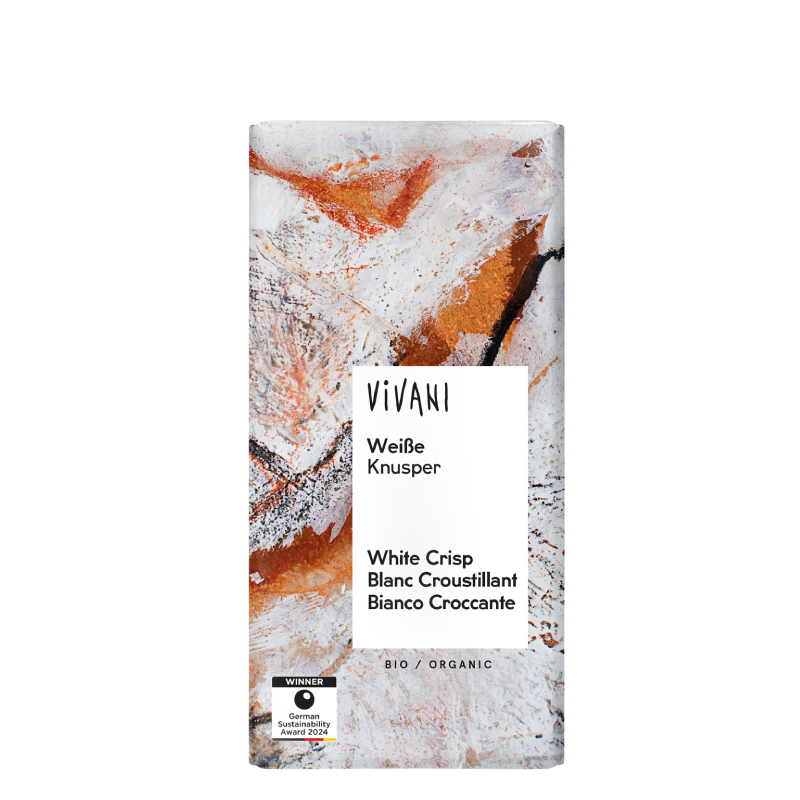 Vivani Weiße Knusper Schokolade 80g