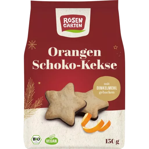 Rosengarten Orangen Kekse Zartbitter 150g