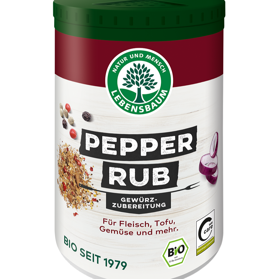 Lebensbaum Pepper Rub Gewürzzubereitung 105g