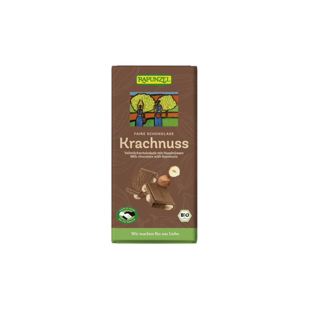 Rapunzel Vollmilch Schokolade Krachnuss 100g