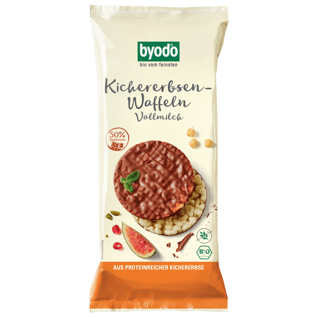 Byodo Kichererbsenwaffeln Vollmilch 65g