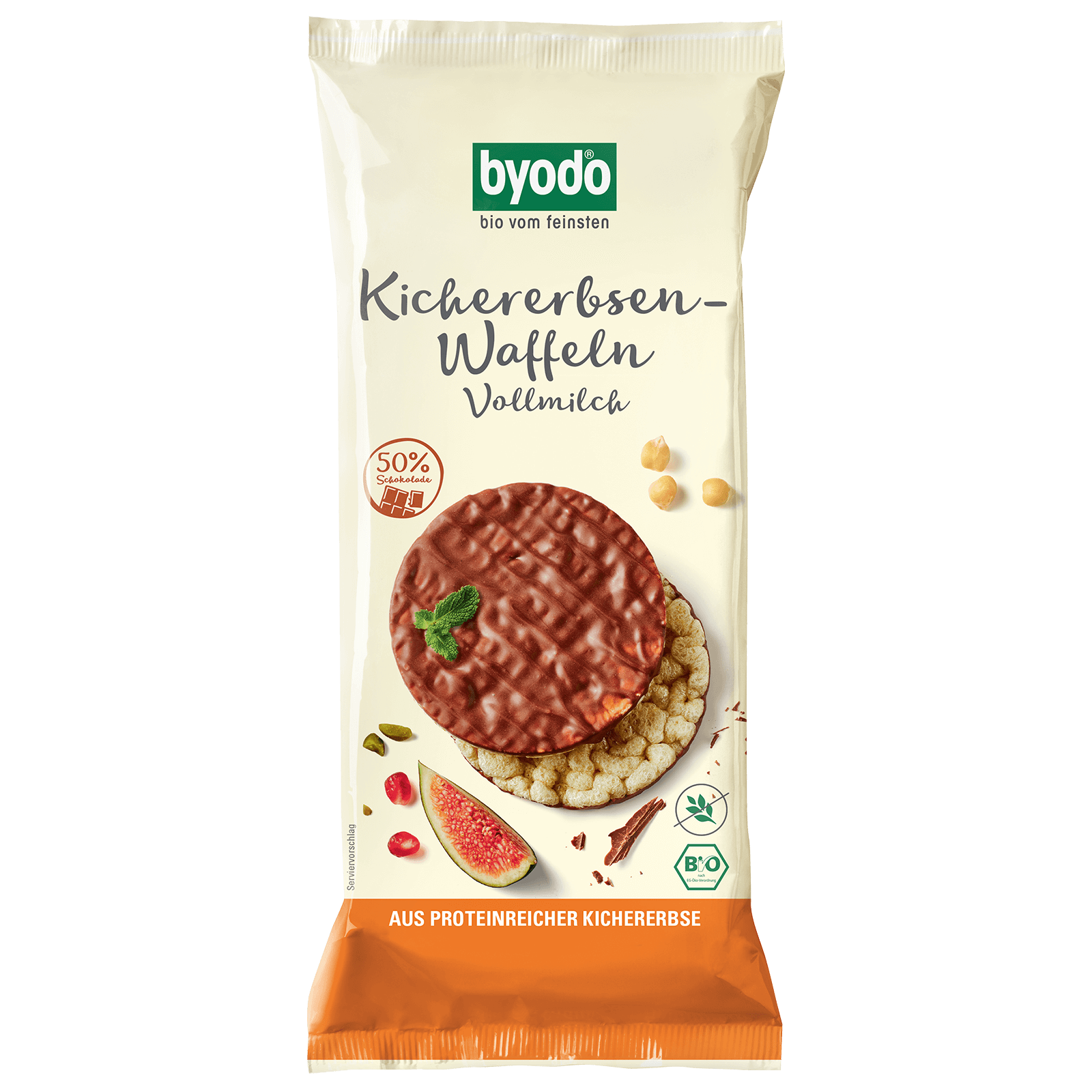 Byodo Kichererbsenwaffeln Vollmilch 65g
