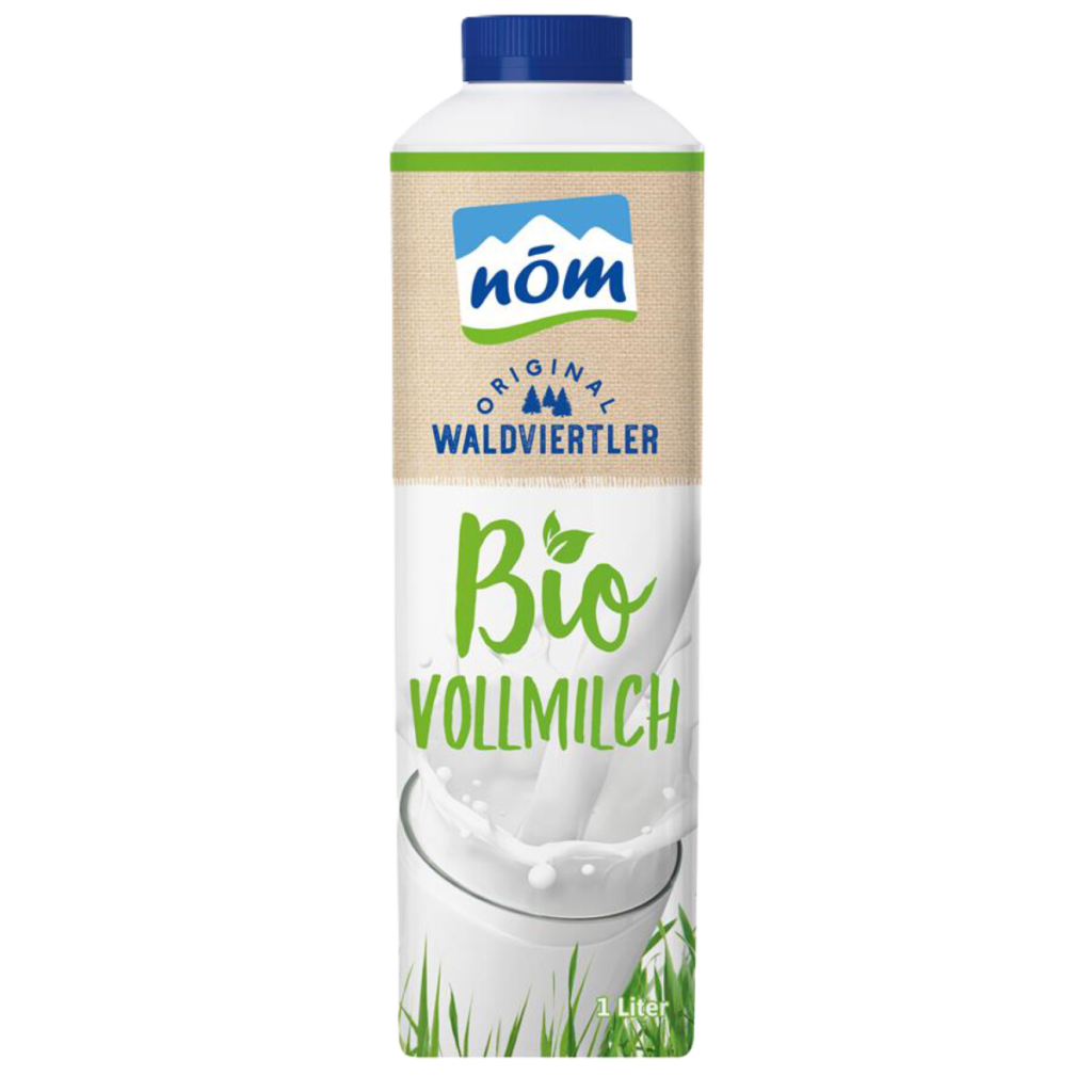 NÖM Waldviertler Bio Vollmilch 3,5 % ESL in der 1-Liter-Packung